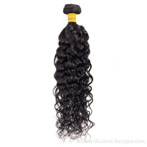 Brazilian Water Wave Bundles 100% Unprocessed Virgin 3 Bundles Human Hair Bundles Wholesale Human Hair Extension Vendors